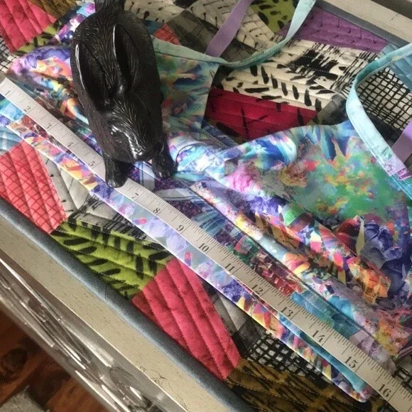 BlackMilk Sports Bra Top Crystals Pattern sz L - Picture 7 of 16